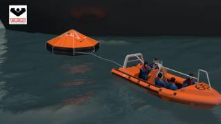 VIKING DavitLaunched Liferaft 3D Instructions [upl. by Yannodrahc312]