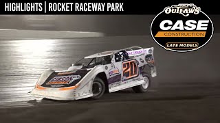 World of Outlaws CASE Construction Late Models  Rocket Raceway Park  Sept 28 2024  HIGHLIGHTS [upl. by Dolf275]