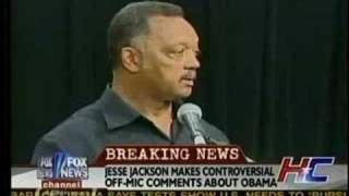 Jesse Jackson on Obama quotI Wanna Cut His Nuts Offquot [upl. by Itagaki]