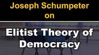 Democracy  Elitist Theory of Democracy for NTA NET JRF and UPSC Political Science Optional [upl. by Humberto]