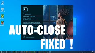photoshop 2020 auto close fix  photoshop crash [upl. by Anna-Maria]