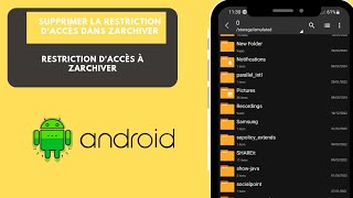 comment supprimer la restriction daccès refusé dans ZArchiver [upl. by Snowman]