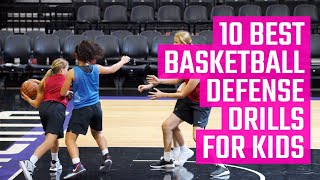 10 Best Basketball Defense Drills for Kids  Fun Youth Basketball Drills by MOJO [upl. by Hawley]