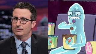 Behind The Voices Rick and Morty Elon Musk Stephen Colbert John Oliver [upl. by Eelirem]