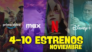 ESTRENOS de Esta Semana en Netflix Prime Video Max y Disney Plus El Principio de Mes de NOVIEMBRE [upl. by Zelma]