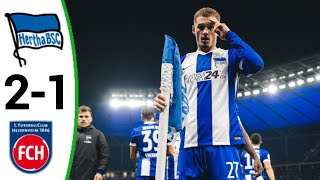 Hertha vs Heidenheim 21 All Goals and Extended Highlights [upl. by Gui]