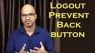 Login using Servlet and JSP  How to Prevent Back button after Logout  Part 2 [upl. by Sjoberg]