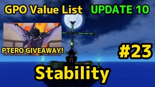 NEW GPO VALUE LIST UPDATE 10 23 STABILITY [upl. by Allison843]