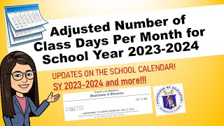 DepEd School Calendar 2024 Adjusted ӏ DepEd Order No 003 s 2024 tekingtitser [upl. by Shelli545]