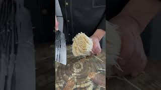 Amazing Enoki Mushrooms Cutting amazingcutting vegetablesart [upl. by Chaffee]