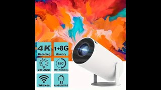 Review Allwinner H713 Projector Android 110 200ANSI WiFi6 Allwinner H713 MaliG312 2023 [upl. by Ahtaga428]