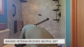 Decorated Waukee veteran receives thoughtful gift [upl. by Cheston654]