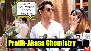 Pratik Sehajpals cute fighting moments with rumoured GF Akasa Singh  Saamna [upl. by Stuppy]