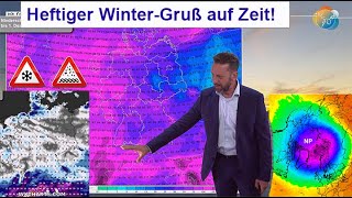 Heftiger WinterGruß mit Sturm Regen amp Schnee auf Zeit Wettervorhersage 16241124 Polarwirbel [upl. by Stillman]