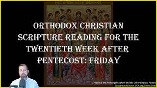 Twentieth Week After Pentecost Friday  Hebrews 2210 amp Luke 101621  November 8 2024 [upl. by Roswell]