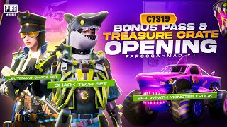 C7S19 Bonus Pass amp Treasure Crate Opening  🔥 PUBG MOBILE 🔥 [upl. by Stagg]