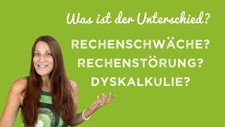 Dyskalkulie Rechenschwäche Rechenstörung  was ist der Unterschied [upl. by Huppert]