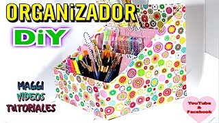 Organizador Con Caja de Carton [upl. by Aihsemaj]