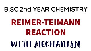 Reimer Tiemann Reaction  Mechanism  BSC 2nd Year Organic Chemistry  Phenols [upl. by Ogir]