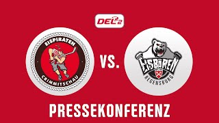 PRESSEKONFERENZ  EISPIRATEN CRIMMITSCHAU  EISBÄREN REGENSBURG  13102024 [upl. by Eelessej]