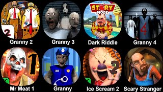 Granny 2 Sponger Granny 3 Granny 4 Darrk riddle Mr Meat Granny 5 Ice Scream 2 Scary Stranger [upl. by Tannenwald]