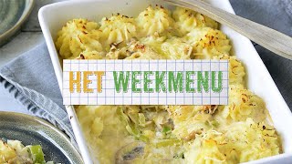 Het Weekmenu 2  Gemakkelijk vispannetje  Bart Desmidt [upl. by Aneekal]