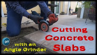 Cutting Concrete Slabs with an Angle Grinder [upl. by Mccarty575]