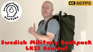 Swedish Military backpack LK35 review Cold War Era [upl. by Hillard711]