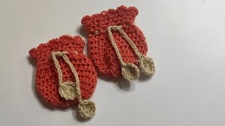 Crochet baby mittens  fingerless gloves for new born baby 04 months with English subtitles [upl. by Aital618]