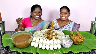 பாய் வீட்டு நெய் சோறு கூடவே மட்டன்  Mutton Curry VS Chicken Curry With Gee Rice Eating Challenge [upl. by Ttegdirb]