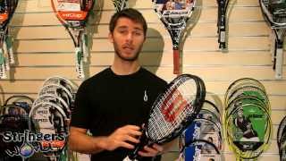 Wilson Blade 98S Tennis Racket Review from Stringers World [upl. by Frechette]