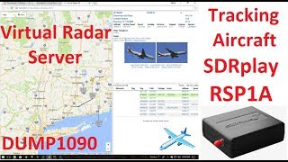 ADSB  Tracking Aircraft With SDRplay RSP1A Running DUMP1090 and Virtual Radar Server [upl. by Shelagh]