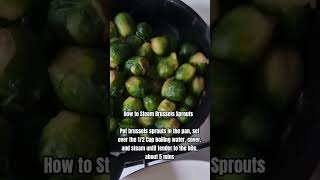 5Minute Steamed Brussels Sprouts [upl. by Kenison]