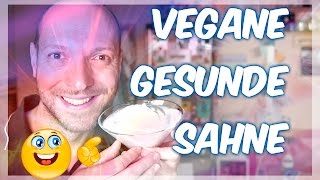 Vegane Sahne aus KichererbsenWasser Veganes Rezept VEGAN [upl. by Eel]