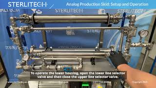 Analog Production Skid Setup and Operation [upl. by Aleacem]