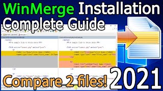 How to install WinMerge On Windows 10  2021 Update  Compare two files Complete Step by Step Guide [upl. by Eneluj]