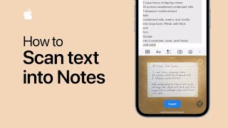 How to scan text into Notes on iPhone and iPad  Apple Support [upl. by Kaenel]