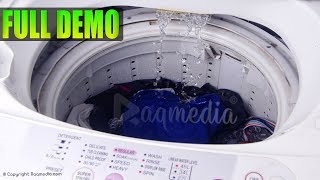 Top Load Fully Automatic Washing Machine Demo ✔️ How To Use Washer And Dryer [upl. by Nednarb]