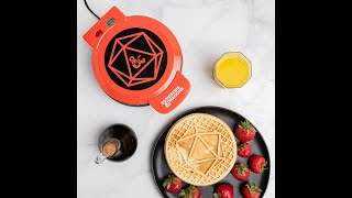 Dungeons and Dragons 20Sided Die Round Waffle Maker [upl. by Ziana]