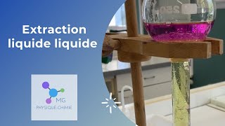 Extraction liquide liquide [upl. by Etnahc]