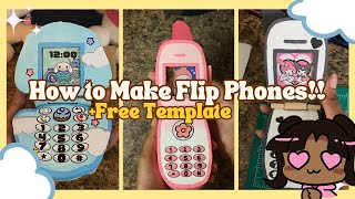 ⭐️How To Make A Cardboard Flip Phone  The Basics cardboardcraft  ⭐️ [upl. by Ozen]