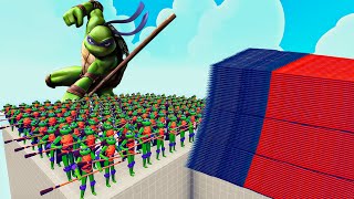 200x DONATELLO  1x GIANT vs EVERY GOD  Totally Accurate Battle Simulator TABS [upl. by Mail140]