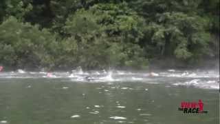 Vineman Triathlon Swim Course Russian River Guerneville Californiamov [upl. by Rebba364]