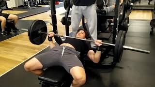 100 KG Bench Press 10 reps 15 years old [upl. by Hars794]