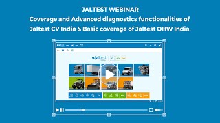 JALTEST WEBINAR  Jaltest India Commercial Vehicles amp OffHighway Vehicles [upl. by Eleon]