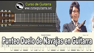 Punteo Duelo de Navajas en Guitarra  Curro Jimènez [upl. by Enelrae]