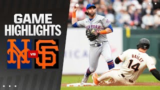 Mets vs Giants Game Highlights 42424  MLB Highlights [upl. by Isador]