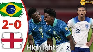 Brazil vs England 20  All goals Extended Highlights 2024 [upl. by Fairfax585]