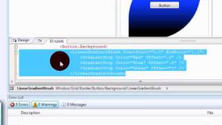 C wpf tutorial1 part 2 drop shadow and gradients [upl. by Yblek362]