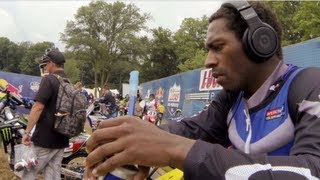 GoPro HD James Stewart Full Moto 2  RedBud MX Lucas Oil Pro Motocross Championship 2013 [upl. by Atsahc]